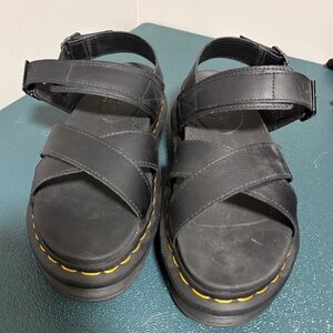 Dr. Martens Black Voss Sandals Size 9